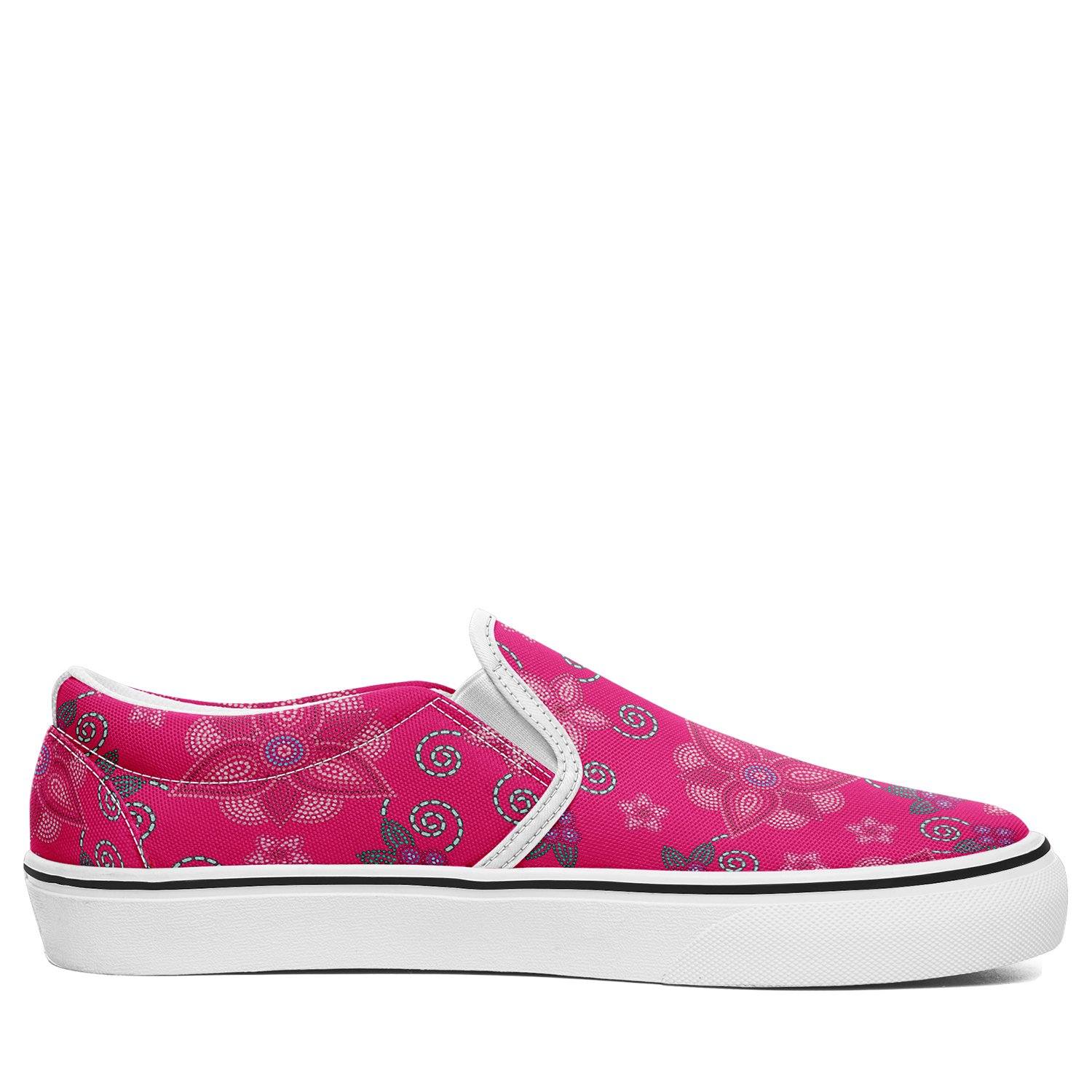 Berry Picking Pink Otoyimm Kid's Canvas Slip On Shoes otoyimm Herman