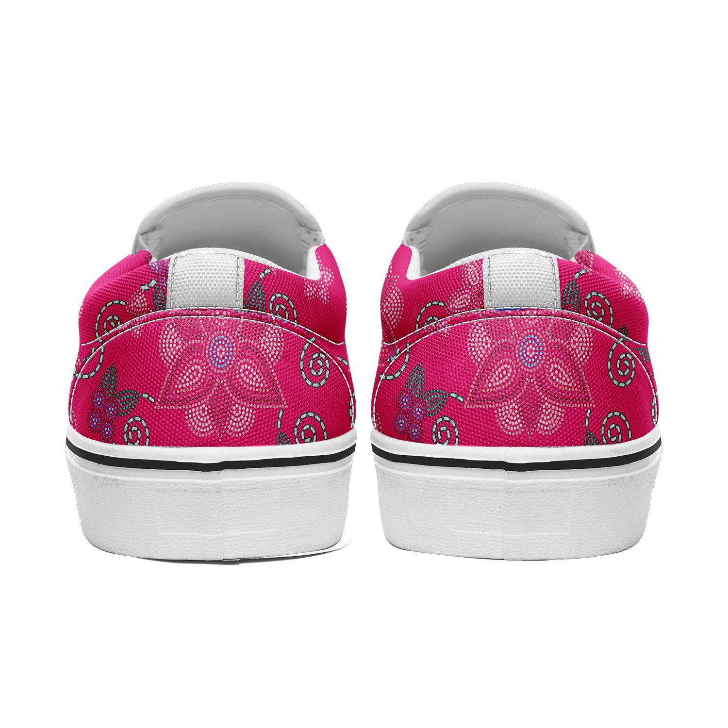 Berry Picking Pink Otoyimm Kid's Canvas Slip On Shoes otoyimm Herman