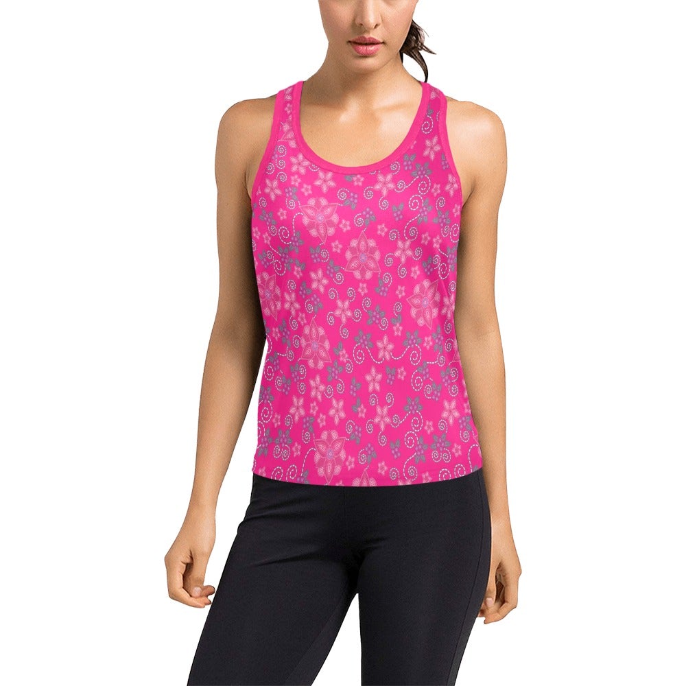 Berry Picking Pink Women's Racerback Tank Top (Model T60) Racerback Tank Top (T60) e-joyer