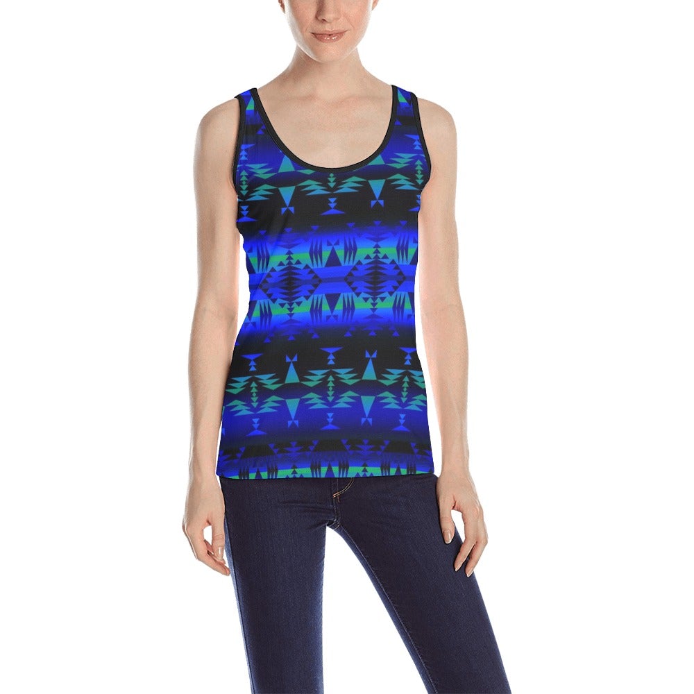 Between the Blue Ridge Mountains All Over Print Tank Top for Women (Model T43) All Over Print Tank Top for Women (T43) e-joyer