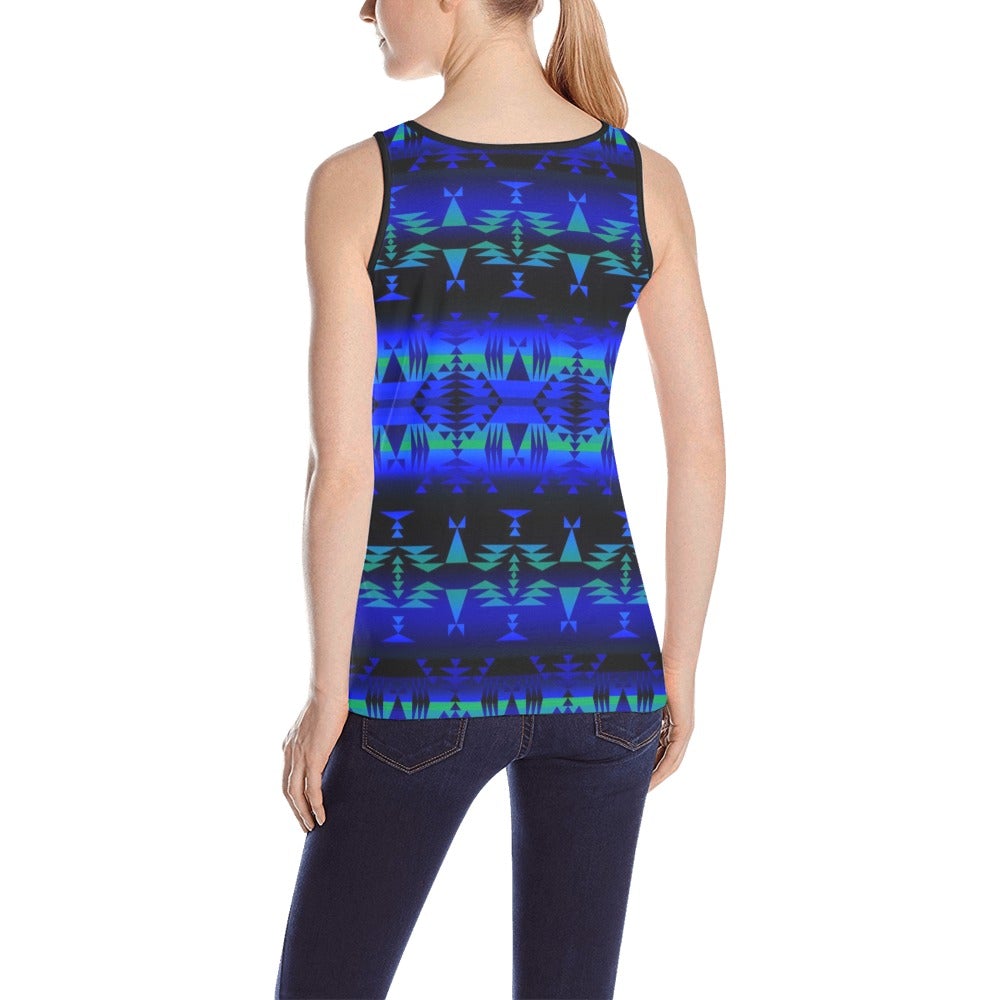 Between the Blue Ridge Mountains All Over Print Tank Top for Women (Model T43) All Over Print Tank Top for Women (T43) e-joyer
