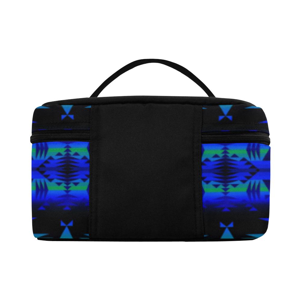 Between the Blue Ridge Mountains Cosmetic Bag/Large (Model 1658) Cosmetic Bag e-joyer