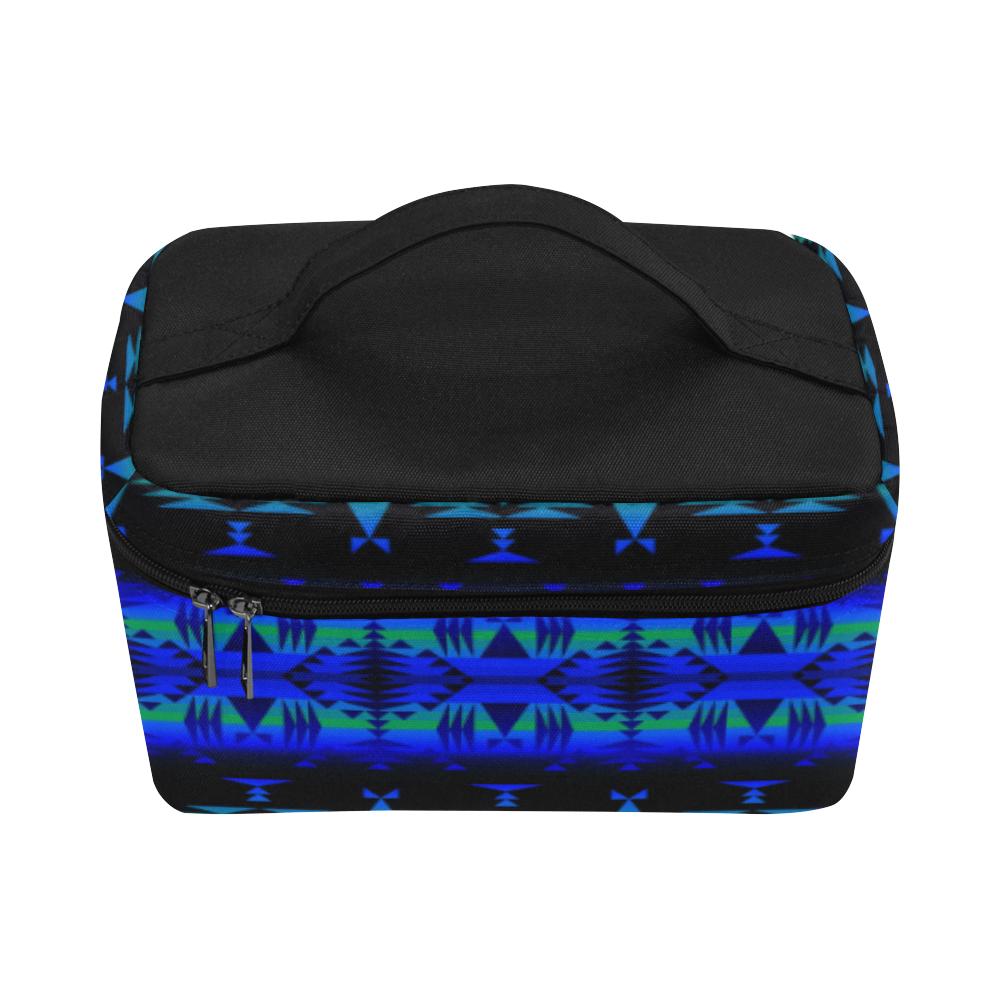 Between the Blue Ridge Mountains Cosmetic Bag/Large (Model 1658) Cosmetic Bag e-joyer