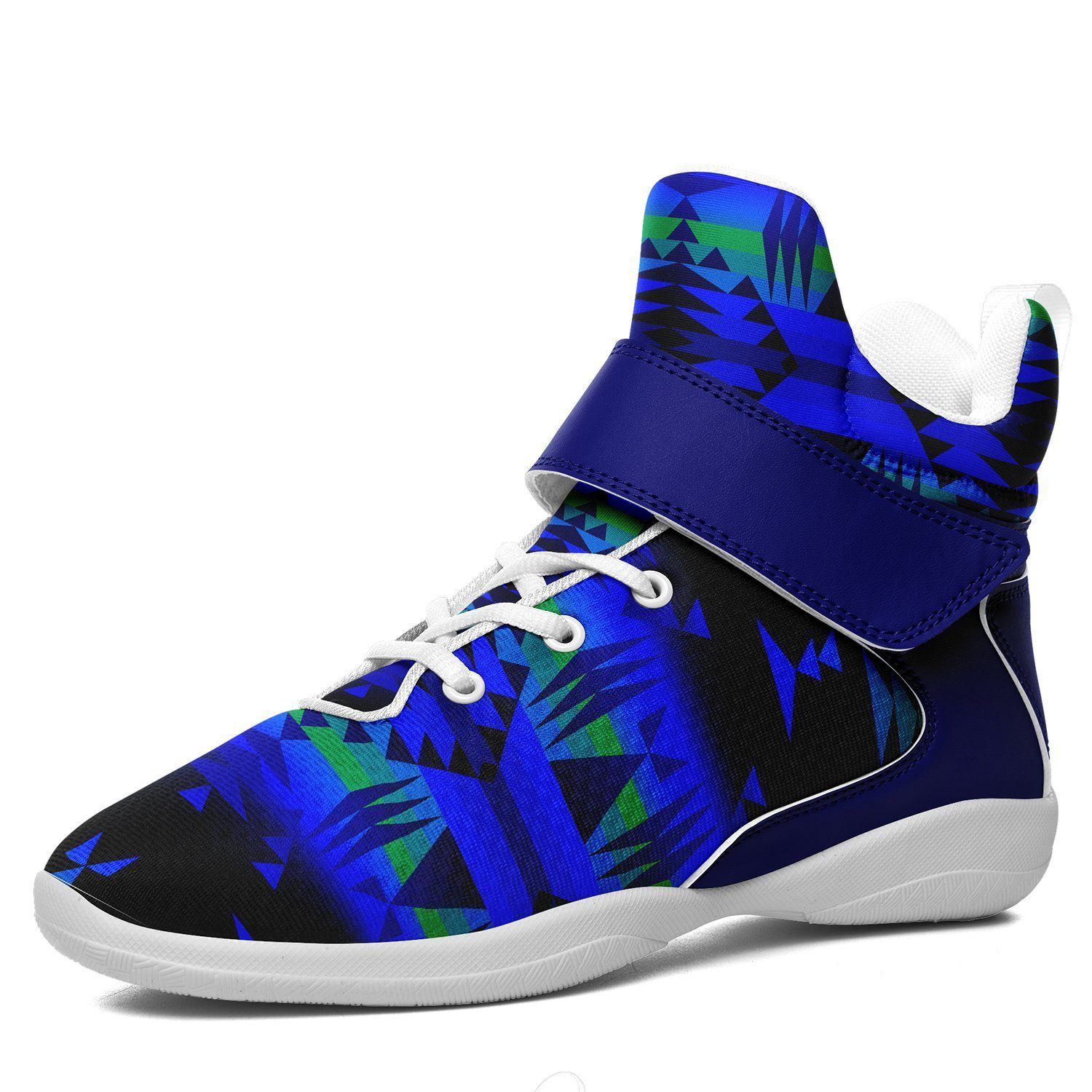 Between the Blue Ridge Mountains Ipottaa Basketball / Sport High Top Shoes - White Sole 49 Dzine US Men 7 / EUR 40 White Sole with Blue Strap
