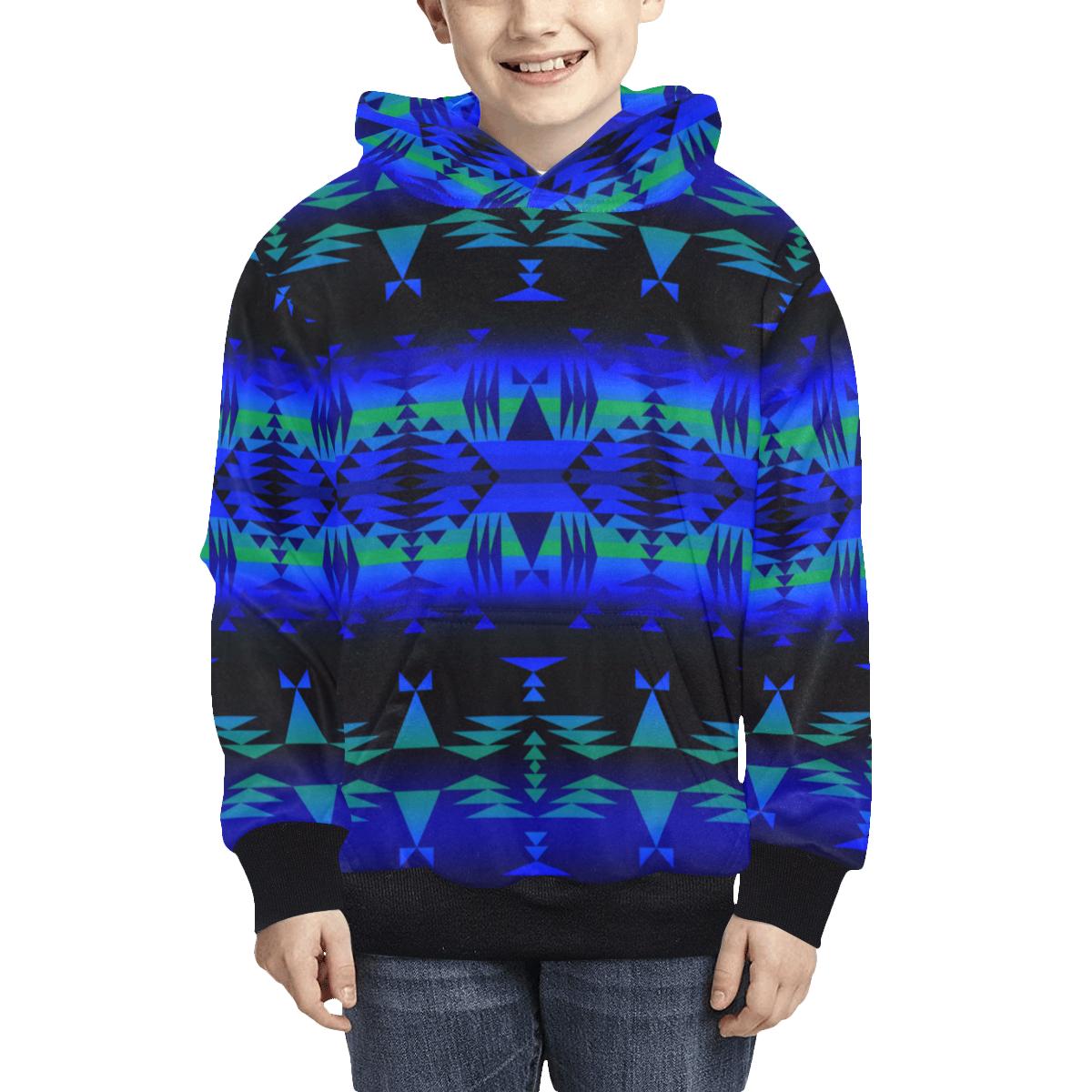 Between the Blue Ridge Mountains Kids' All Over Print Hoodie (Model H38) Kids' AOP Hoodie (H38) e-joyer