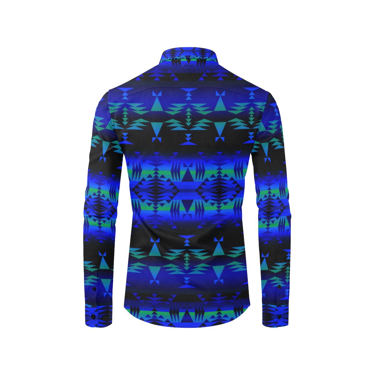 Between the Blue Ridge Mountains Men's All Over Print Casual Dress Shirt (Model T61) Men's Dress Shirt (T61) e-joyer