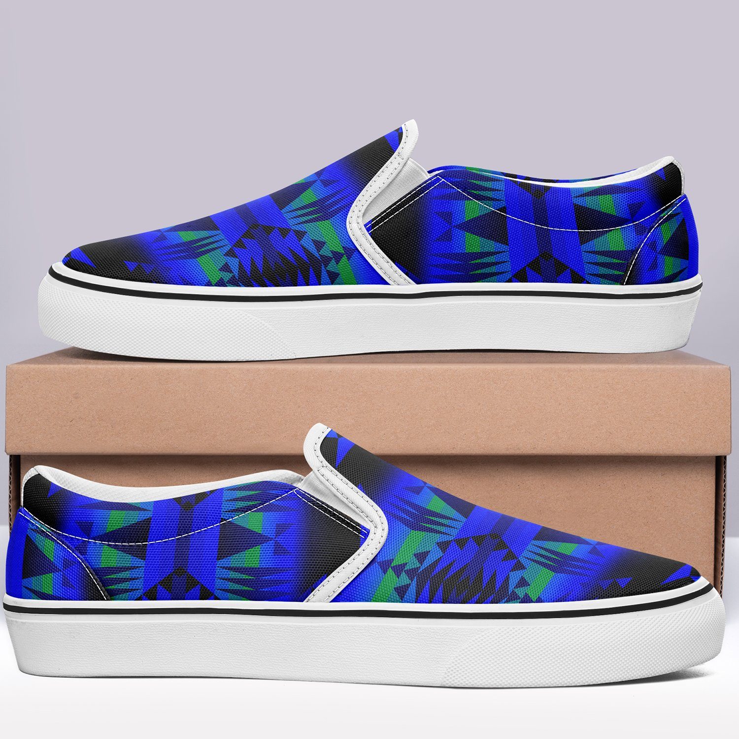 Between the Blue Ridge Mountains Otoyimm Canvas Slip On Shoes 49 Dzine