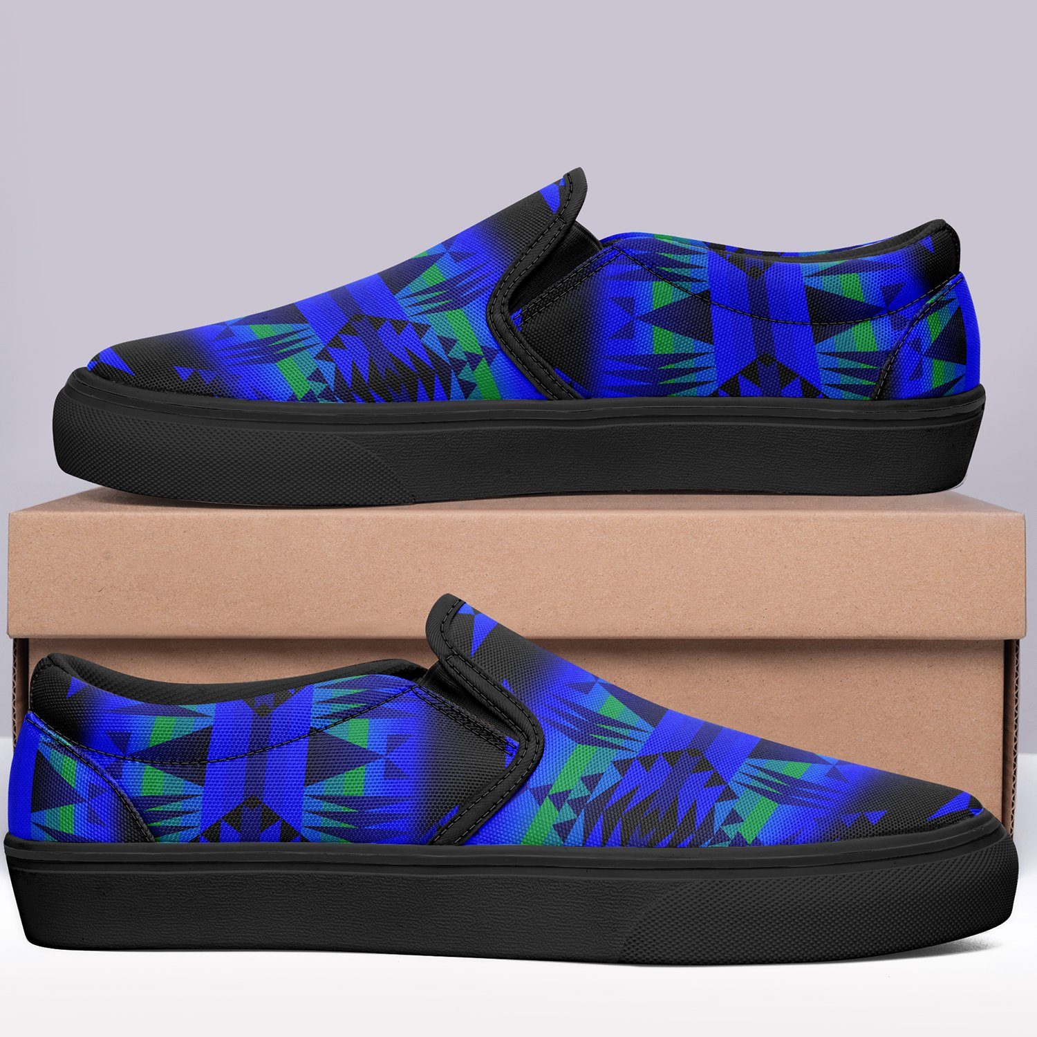 Between the Blue Ridge Mountains Otoyimm Canvas Slip On Shoes 49 Dzine