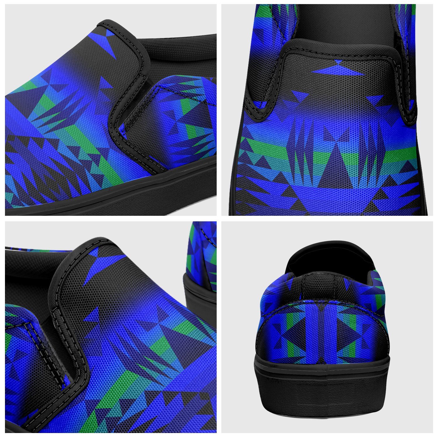 Between the Blue Ridge Mountains Otoyimm Canvas Slip On Shoes 49 Dzine