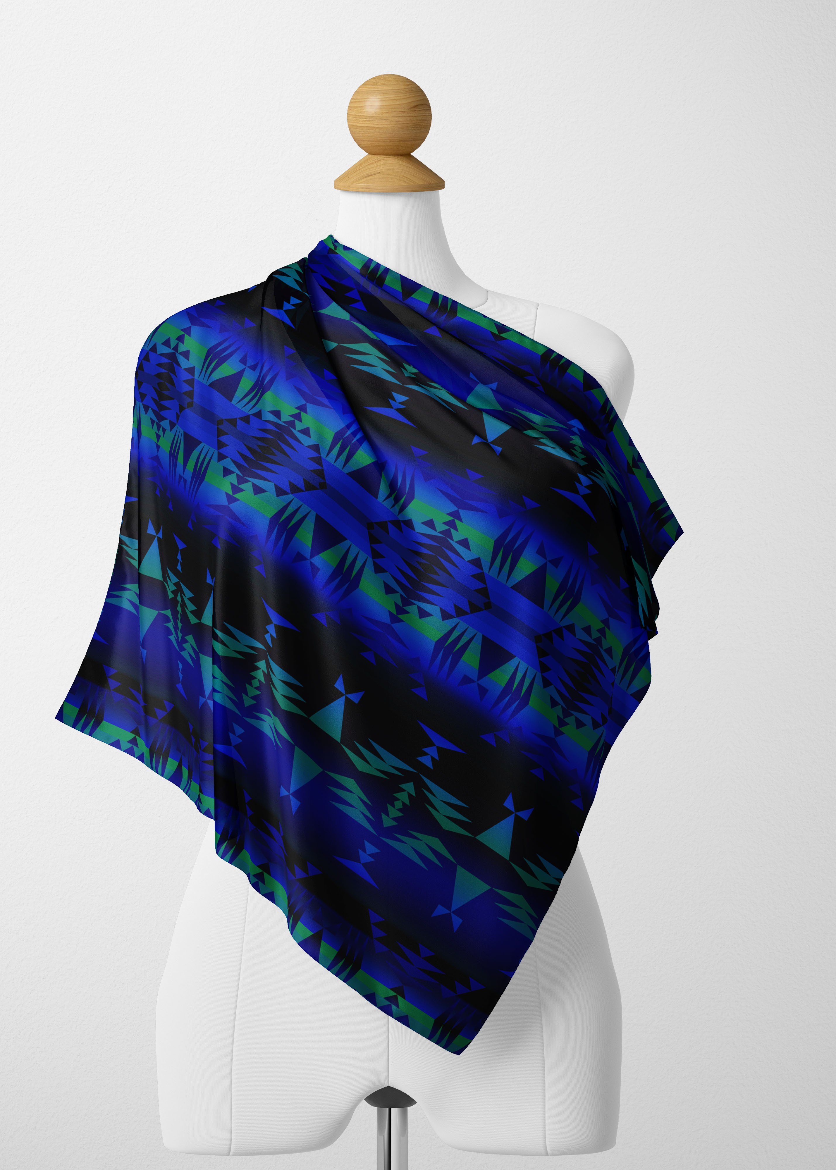 Between the Blue Ridge Mountains Satin Shawl Scarf 49 Dzine