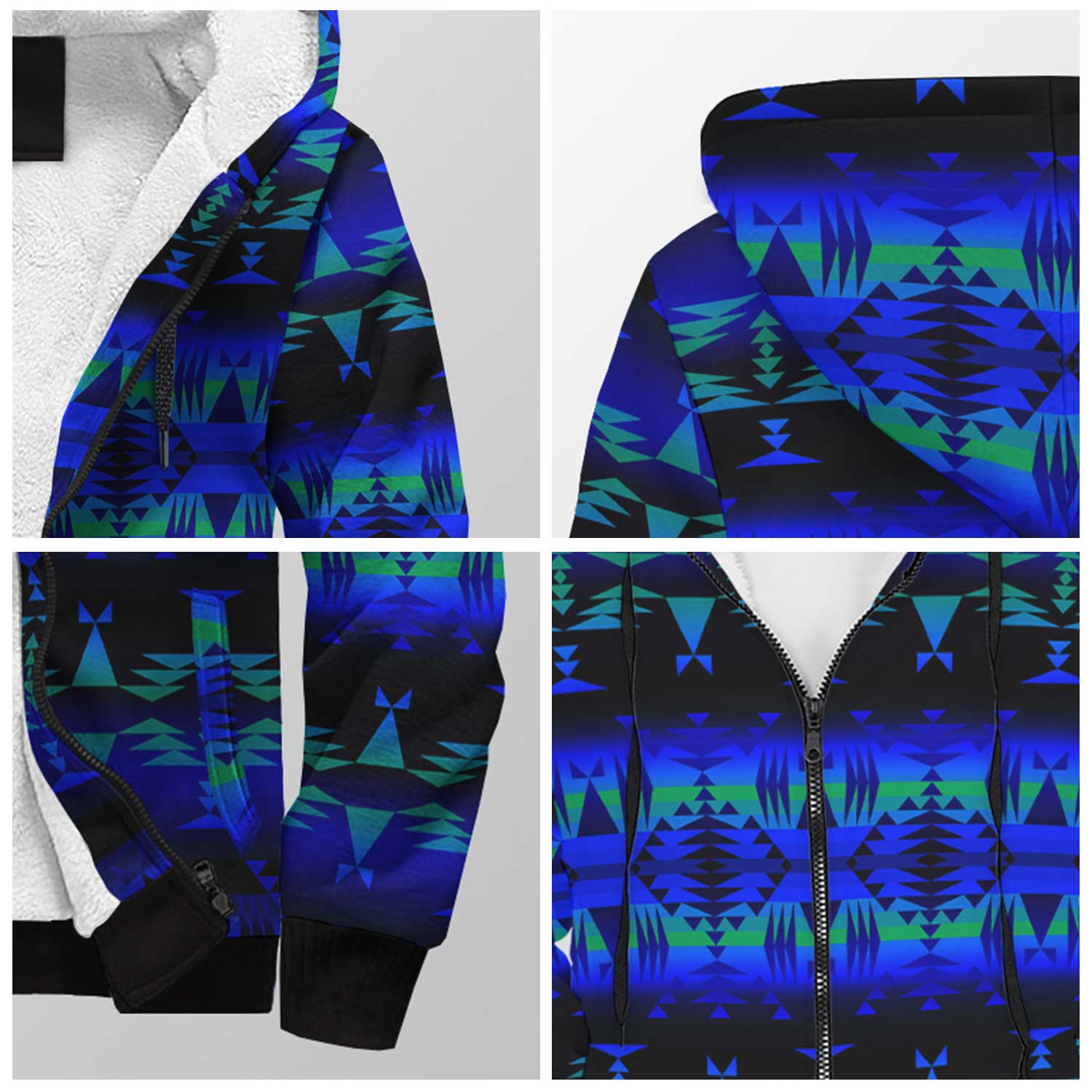 Between the Blue Ridge Mountains Sherpa Hoodie 49 Dzine