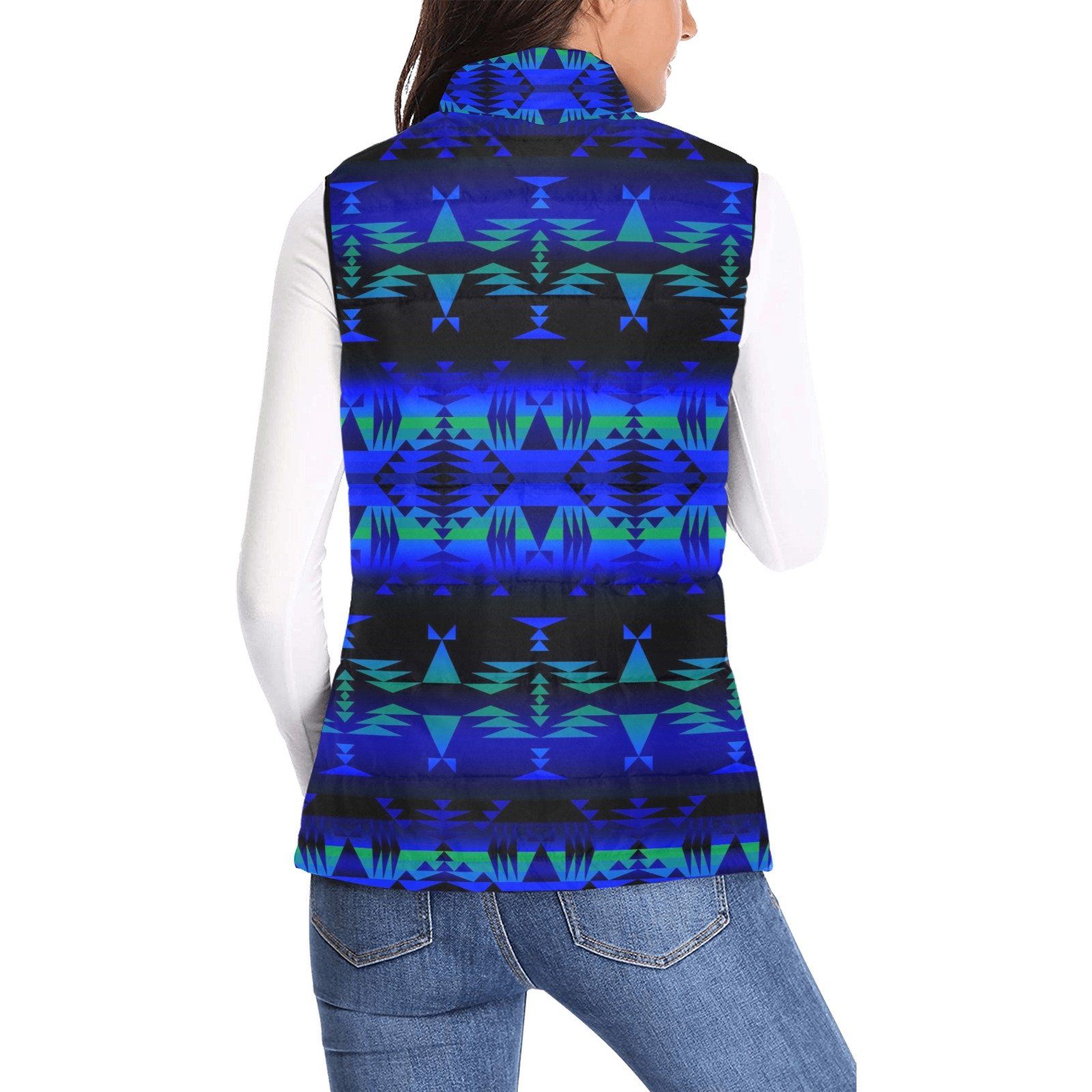 Between the Blue Ridge Mountains Women's Padded Vest Jacket (Model H44) Women's Padded Vest Jacket (H44) e-joyer