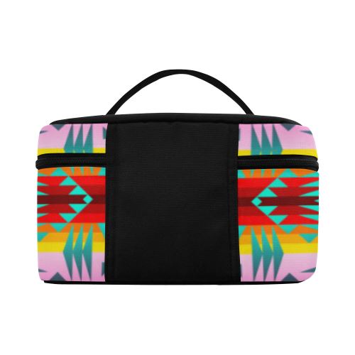 Between the Cascade Mountains Cosmetic Bag/Large (Model 1658) Cosmetic Bag e-joyer