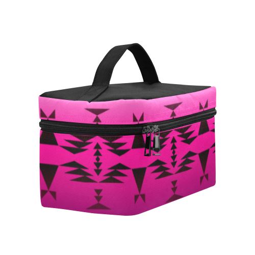 Between the Cascade Mountains Cosmetic Bag/Large (Model 1658) Cosmetic Bag e-joyer