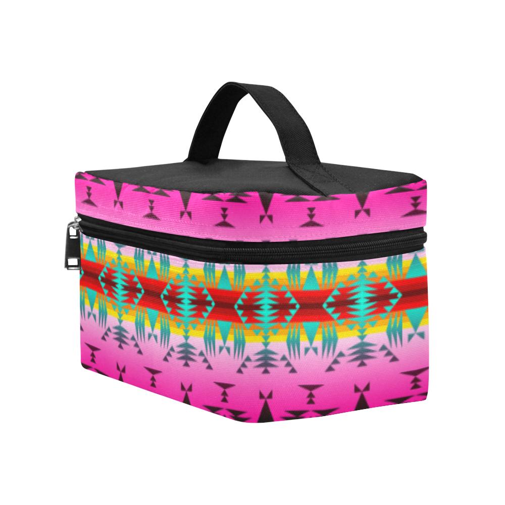 Between the Cascade Mountains Cosmetic Bag/Large (Model 1658) Cosmetic Bag e-joyer