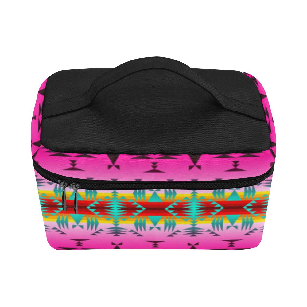 Between the Cascade Mountains Cosmetic Bag/Large (Model 1658) Cosmetic Bag e-joyer