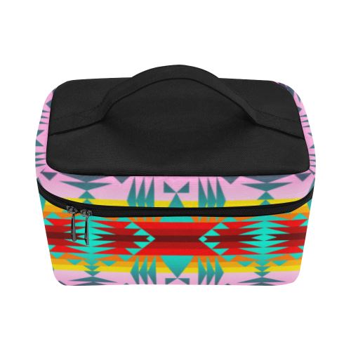 Between the Cascade Mountains Cosmetic Bag/Large (Model 1658) Cosmetic Bag e-joyer