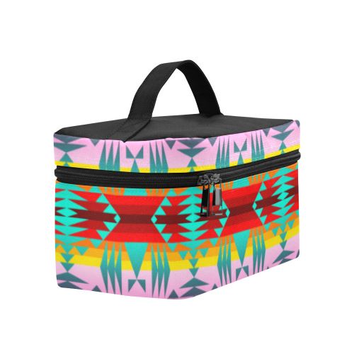 Between the Cascade Mountains Cosmetic Bag/Large (Model 1658) Cosmetic Bag e-joyer