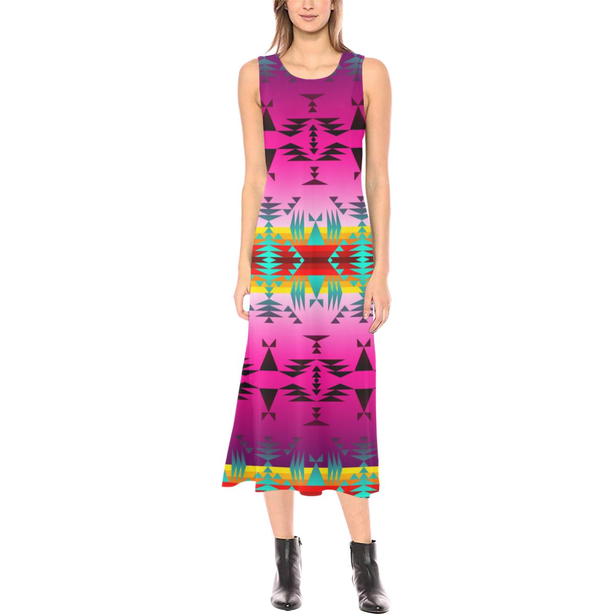 Between the Cascade Mountains Phaedra Sleeveless Open Fork Long Dress (Model D08) Phaedra Sleeveless Open Fork Long Dress (D08) e-joyer