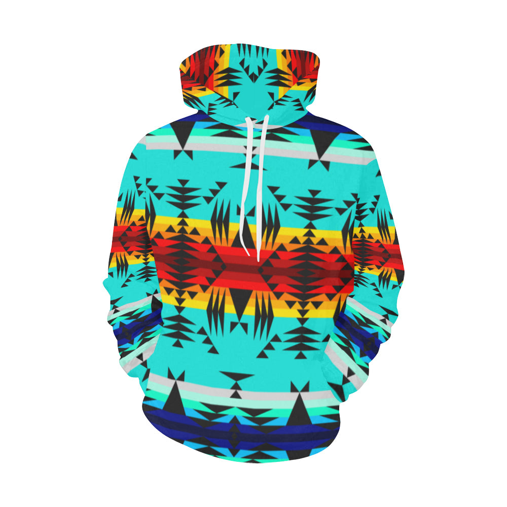 Between the Mountains All Over Print Hoodie for Women (USA Size) (Model H13) All Over Print Hoodie for Women (H13) e-joyer