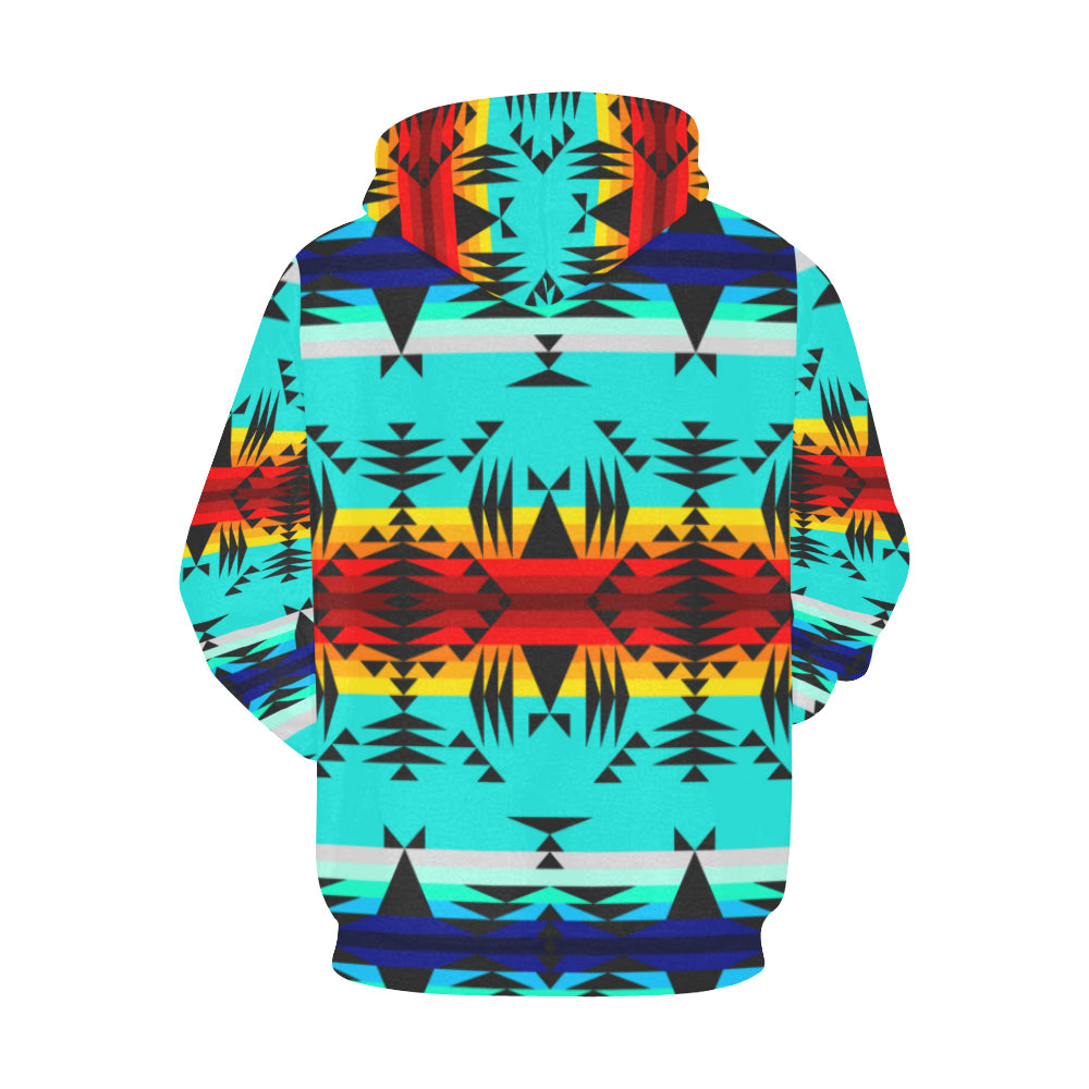 Between the Mountains All Over Print Hoodie for Women (USA Size) (Model H13) All Over Print Hoodie for Women (H13) e-joyer