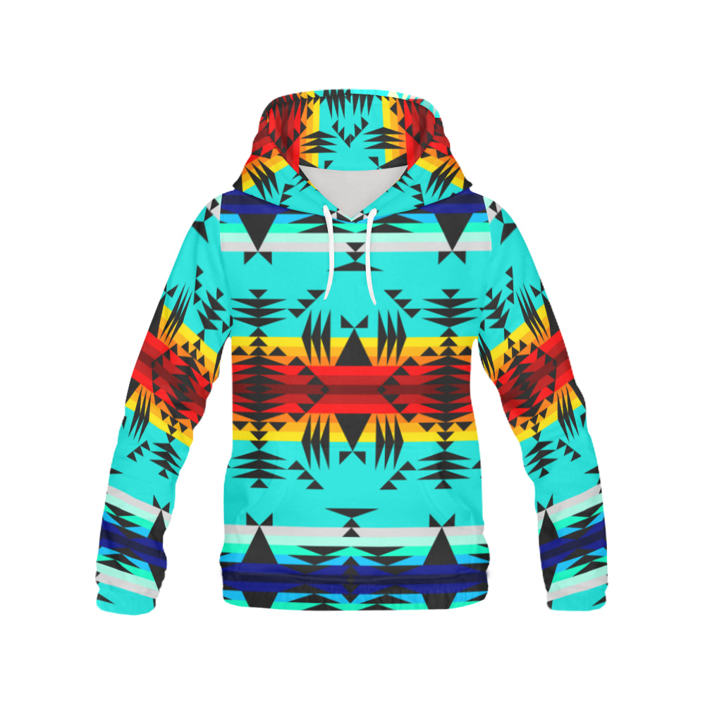 Between the Mountains All Over Print Hoodie for Women (USA Size) (Model H13) Hoodie e-joyer