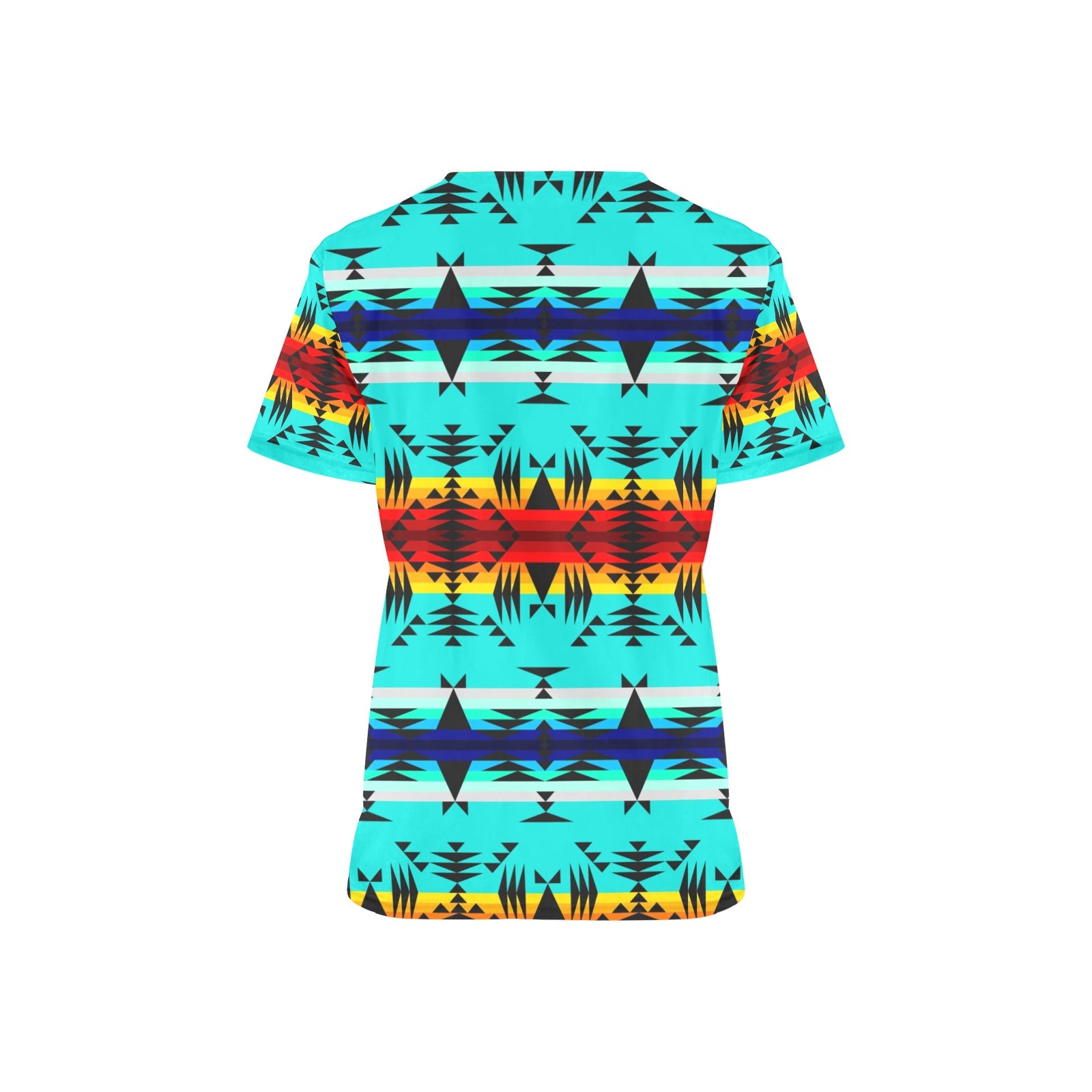 Between the Mountains All Over Print Scrub Top Scrub Top e-joyer