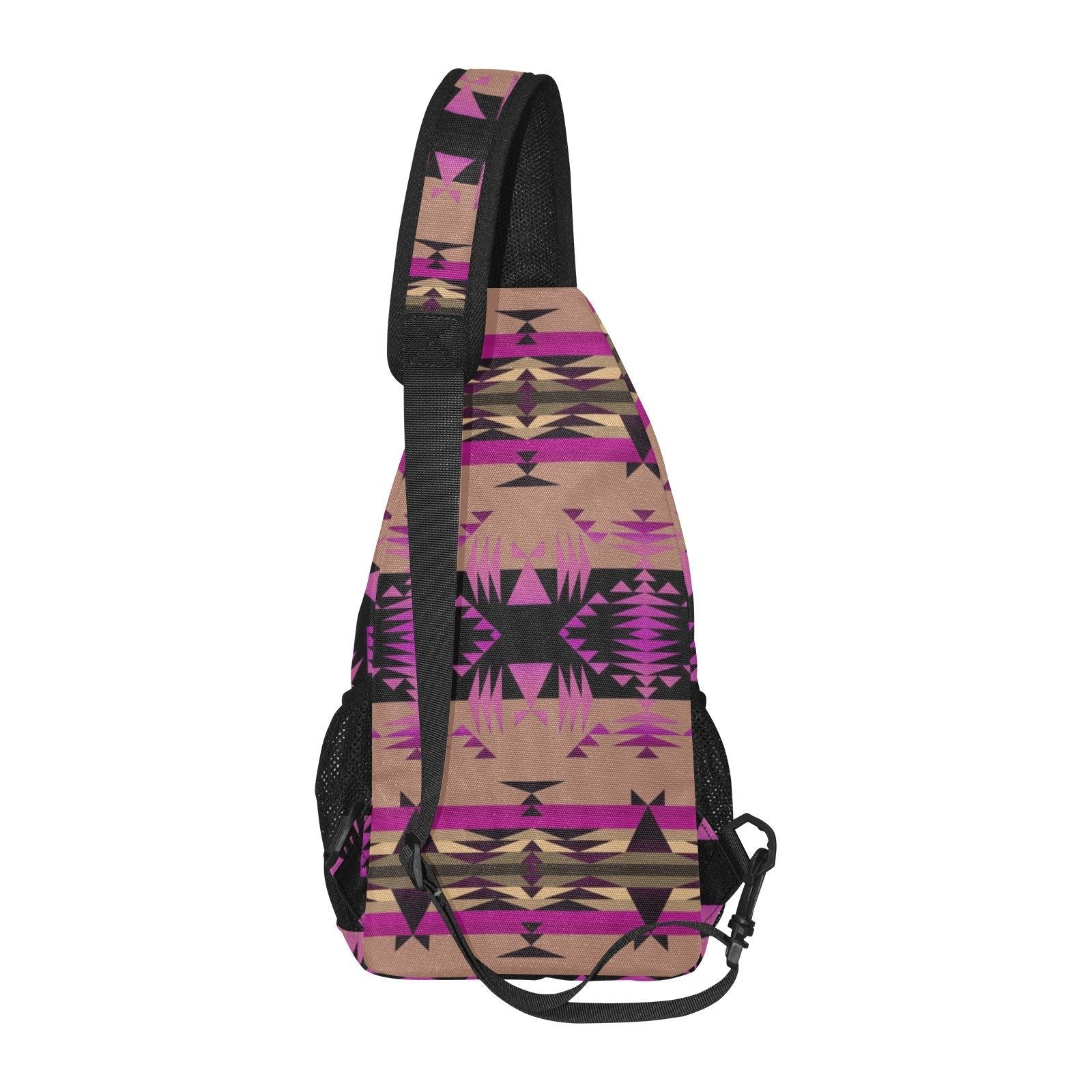 Between the Mountains Berry All Over Print Chest Bag (Model 1719) All Over Print Chest Bag (1719) e-joyer