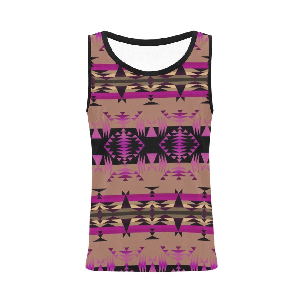 Between the Mountains Berry All Over Print Tank Top for Women (Model T43) All Over Print Tank Top for Women (T43) e-joyer