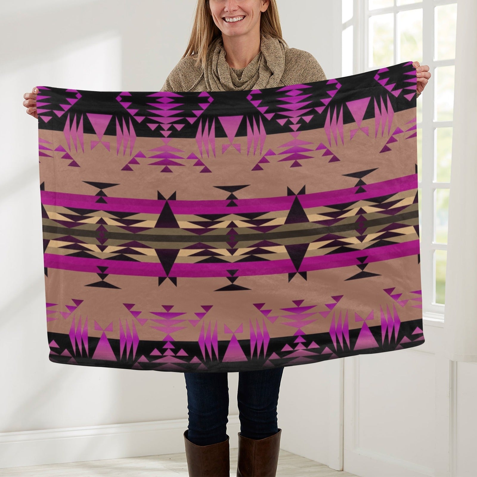 Between the Mountains Berry Baby Blanket 30"x40" Baby Blanket 30"x40" e-joyer