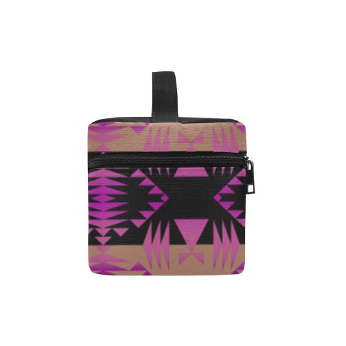Between the Mountains Berry Cosmetic Bag/Large (Model 1658) Cosmetic Bag e-joyer
