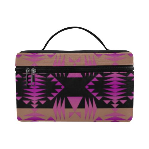 Between the Mountains Berry Cosmetic Bag/Large (Model 1658) Cosmetic Bag e-joyer