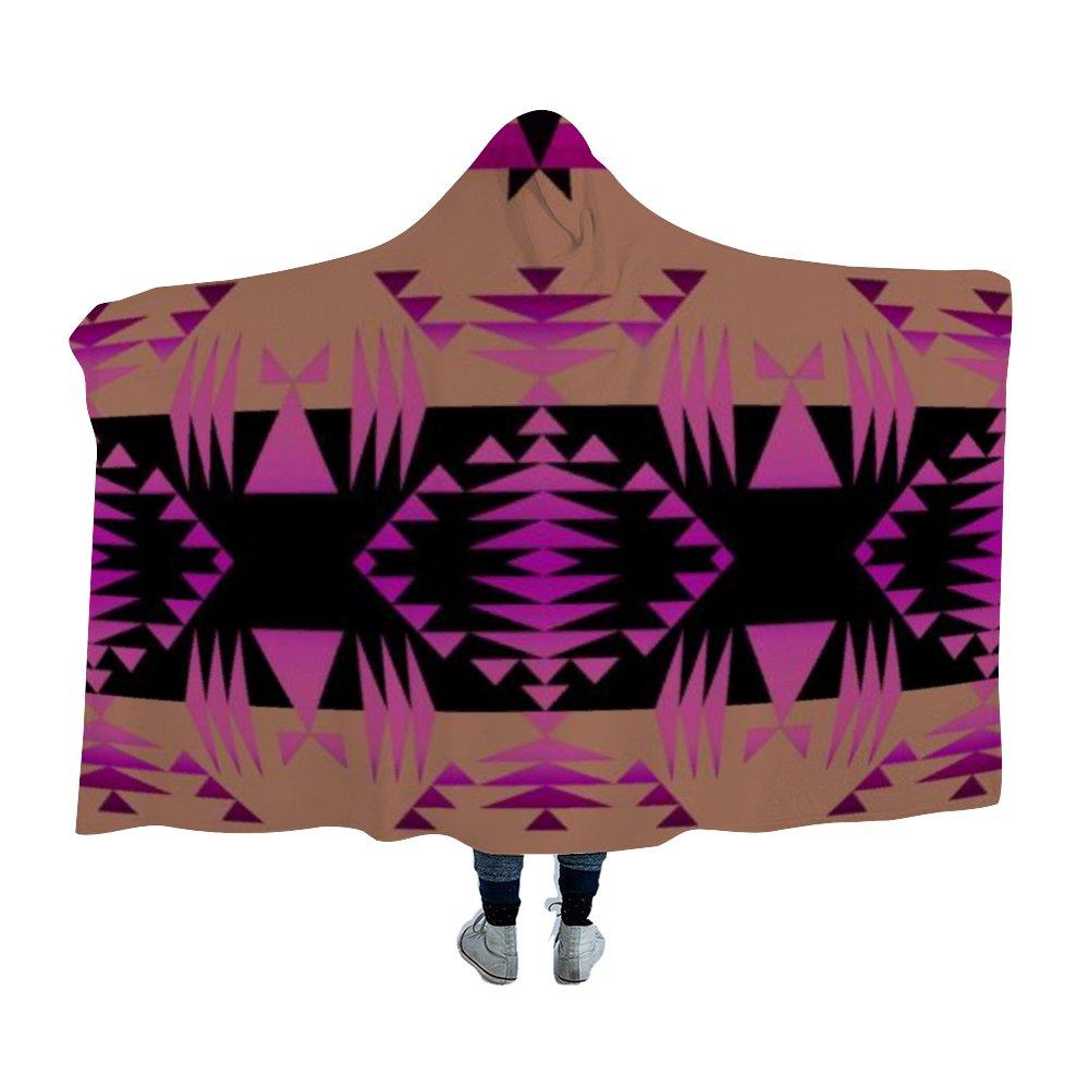 Between the Mountains Berry Hooded Blanket 49 Dzine