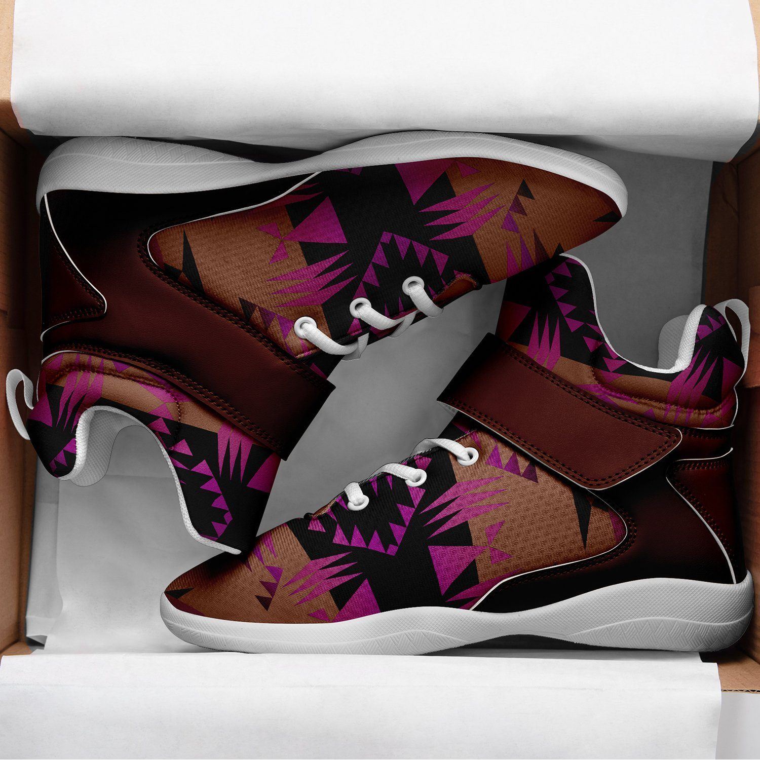 Between the Mountains Berry Kid's Ipottaa Basketball / Sport High Top Shoes 49 Dzine