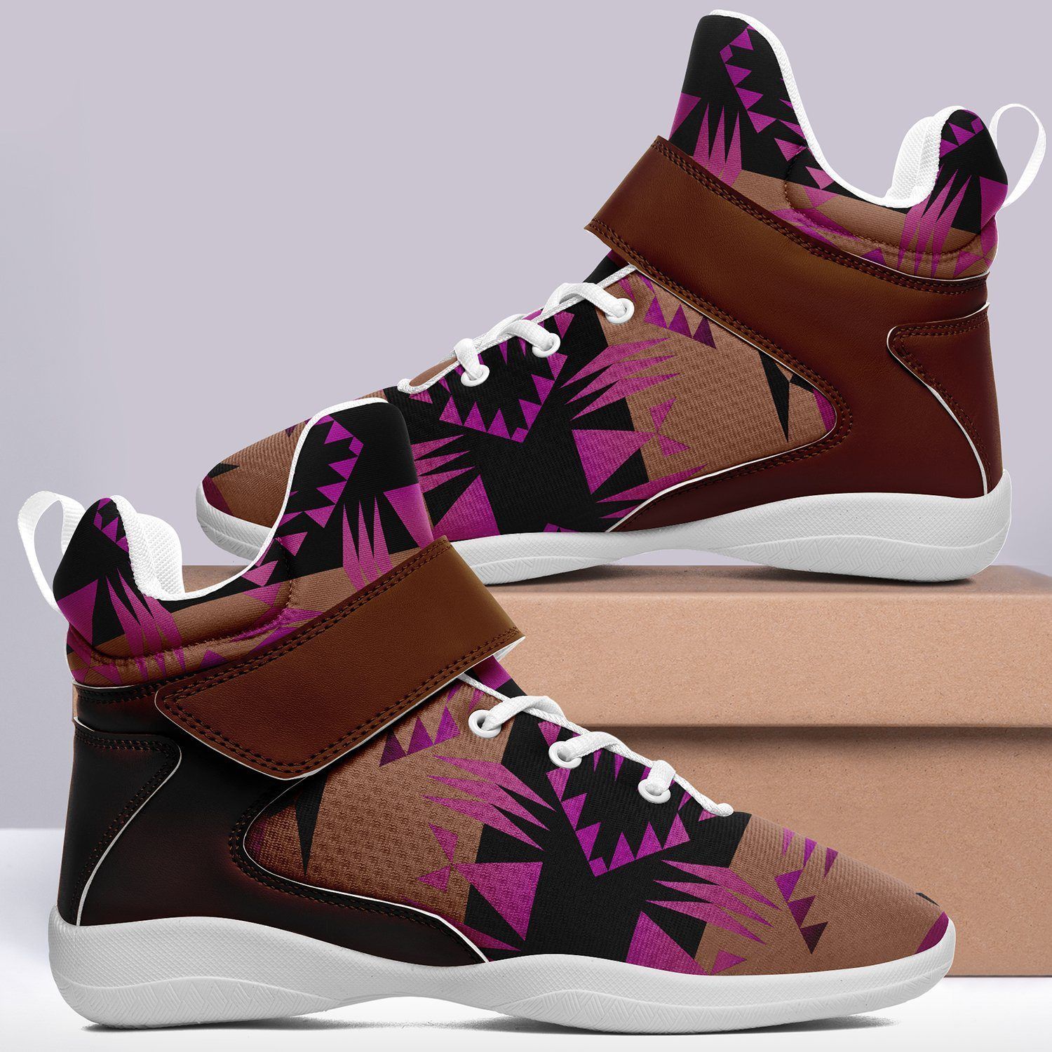 Between the Mountains Berry Kid's Ipottaa Basketball / Sport High Top Shoes 49 Dzine