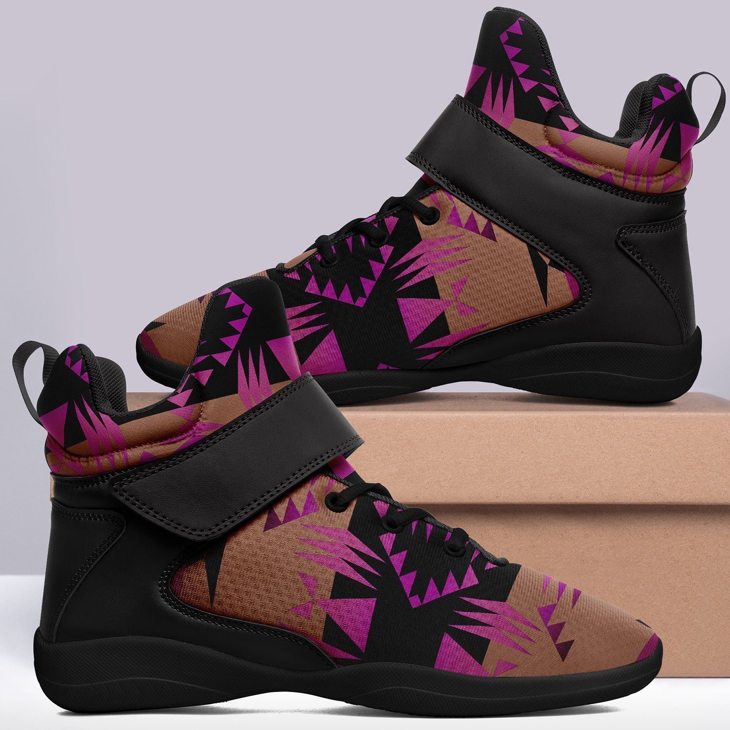 Between the Mountains Berry Kid's Ipottaa Basketball / Sport High Top Shoes 49 Dzine