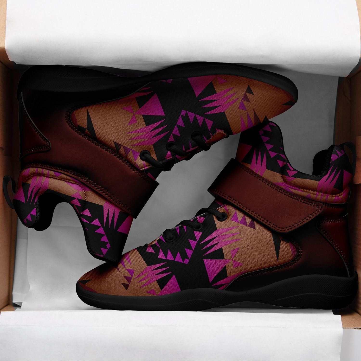 Between the Mountains Berry Kid's Ipottaa Basketball / Sport High Top Shoes 49 Dzine