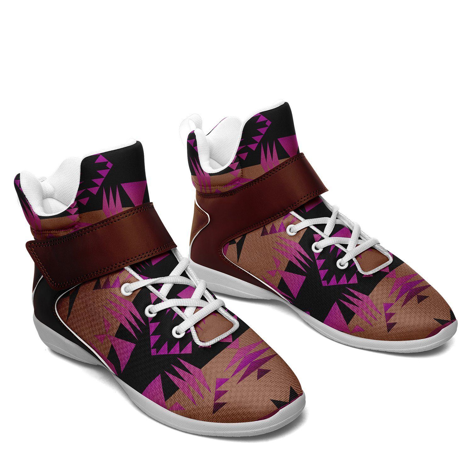Between the Mountains Berry Kid's Ipottaa Basketball / Sport High Top Shoes 49 Dzine