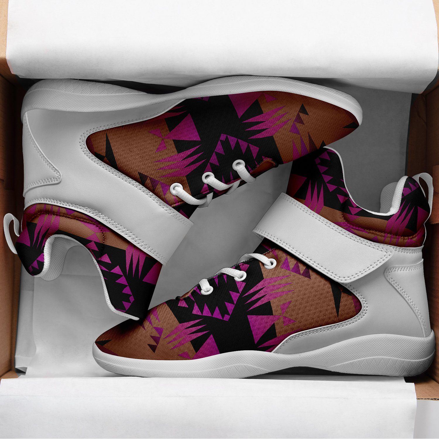 Between the Mountains Berry Kid's Ipottaa Basketball / Sport High Top Shoes 49 Dzine