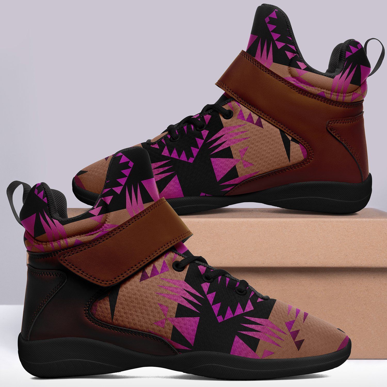 Between the Mountains Berry Kid's Ipottaa Basketball / Sport High Top Shoes 49 Dzine