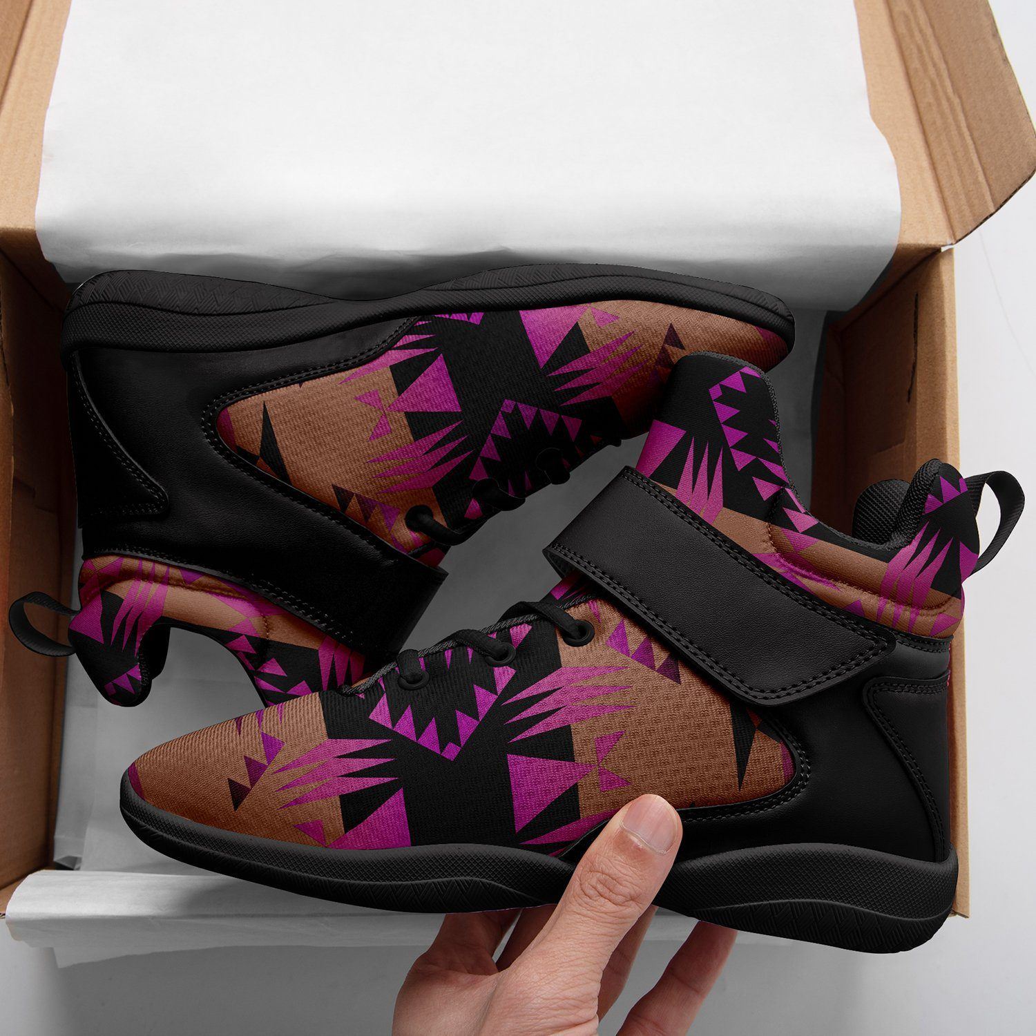 Between the Mountains Berry Kid's Ipottaa Basketball / Sport High Top Shoes 49 Dzine