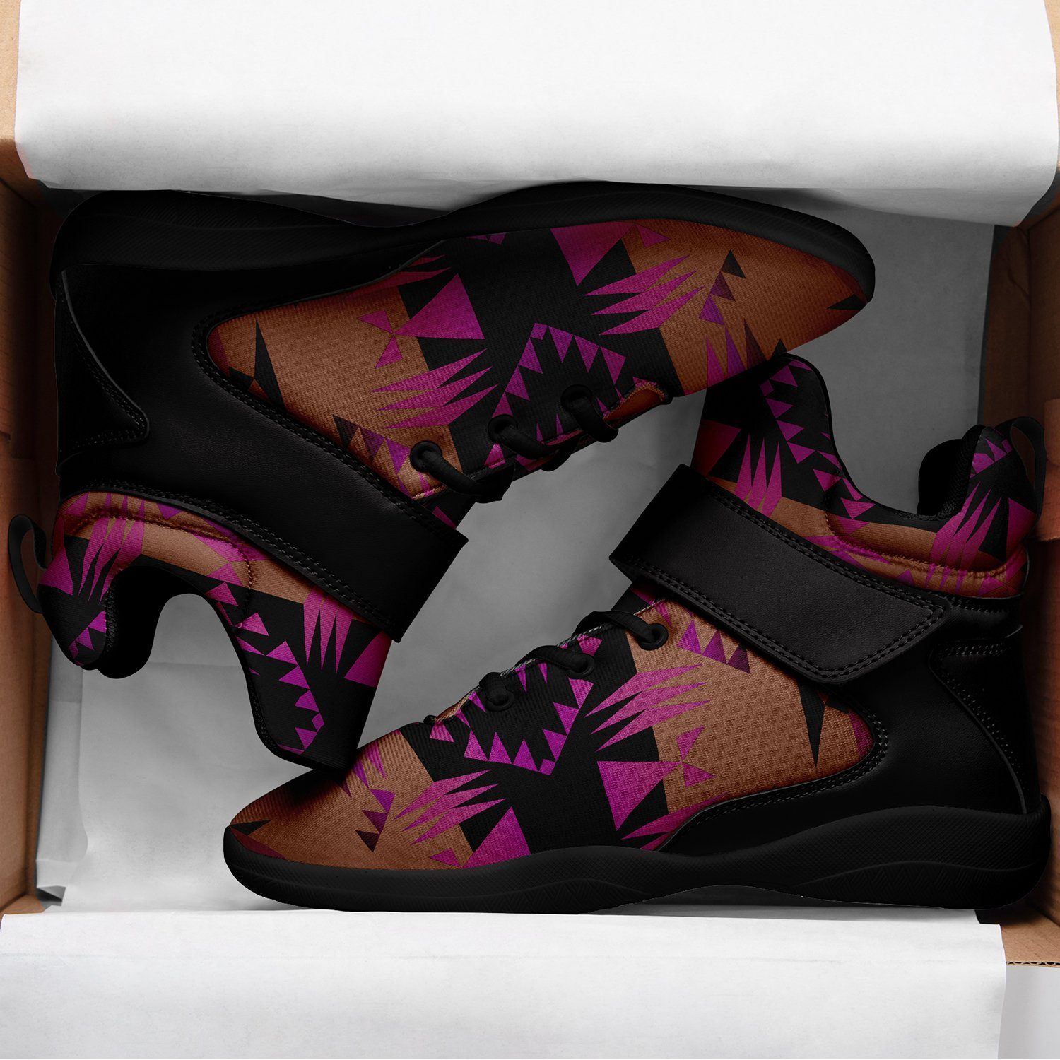 Between the Mountains Berry Kid's Ipottaa Basketball / Sport High Top Shoes 49 Dzine