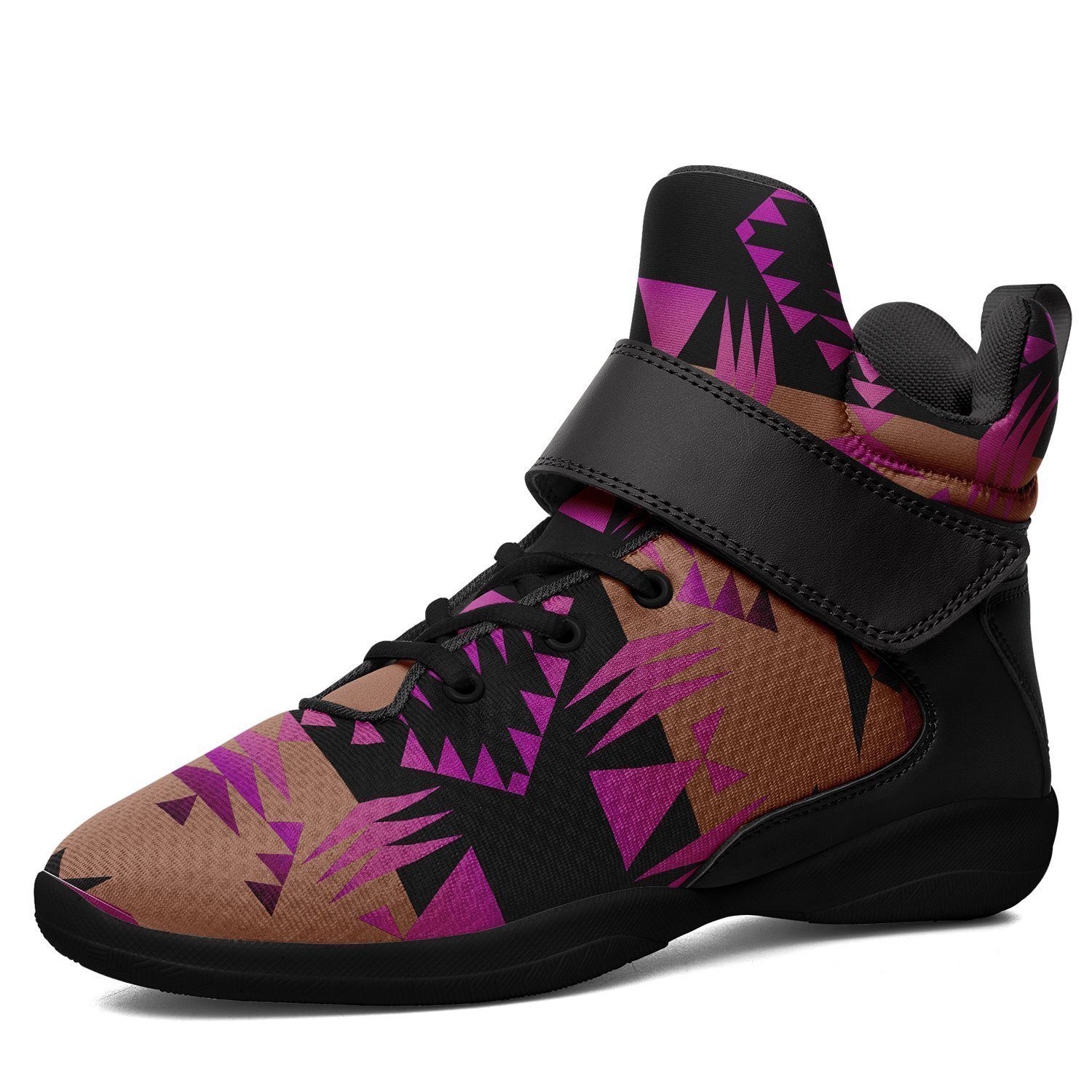 Between the Mountains Berry Kid's Ipottaa Basketball / Sport High Top Shoes 49 Dzine US Women 4.5 / US Youth 3.5 / EUR 35 Black Sole with Black Strap