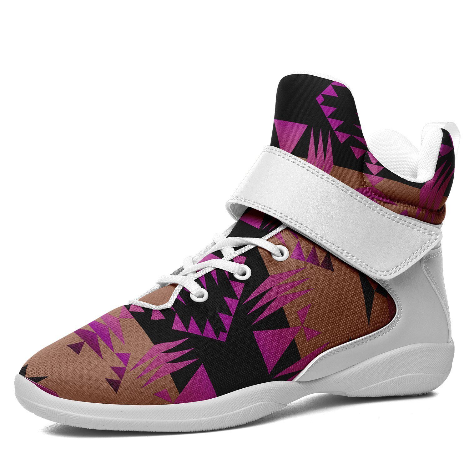 Between the Mountains Berry Kid's Ipottaa Basketball / Sport High Top Shoes 49 Dzine US Women 4.5 / US Youth 3.5 / EUR 35 White Sole with White Strap