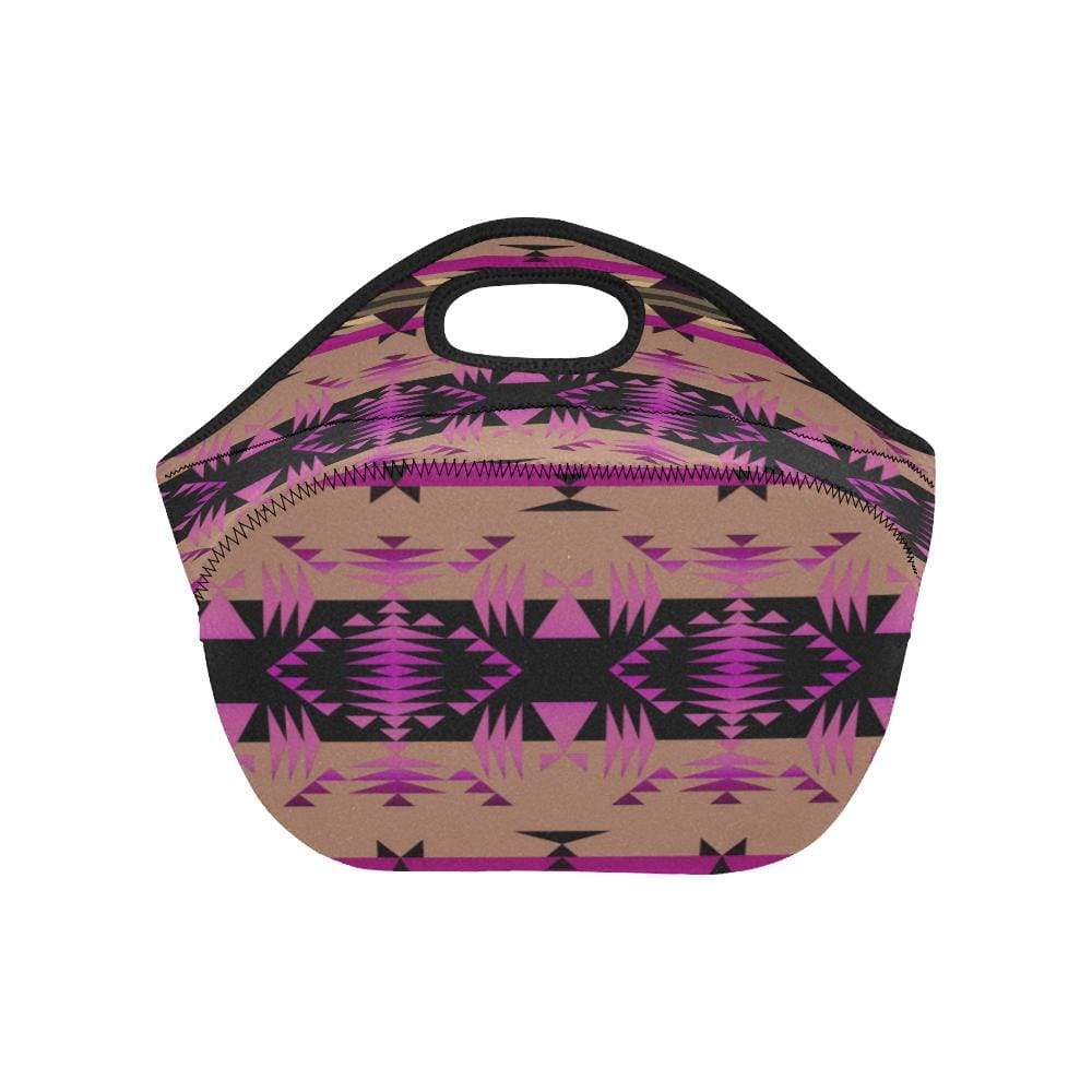 Between the Mountains Berry Neoprene Lunch Bag/Small (Model 1669) Neoprene Lunch Bag/Small (1669) e-joyer