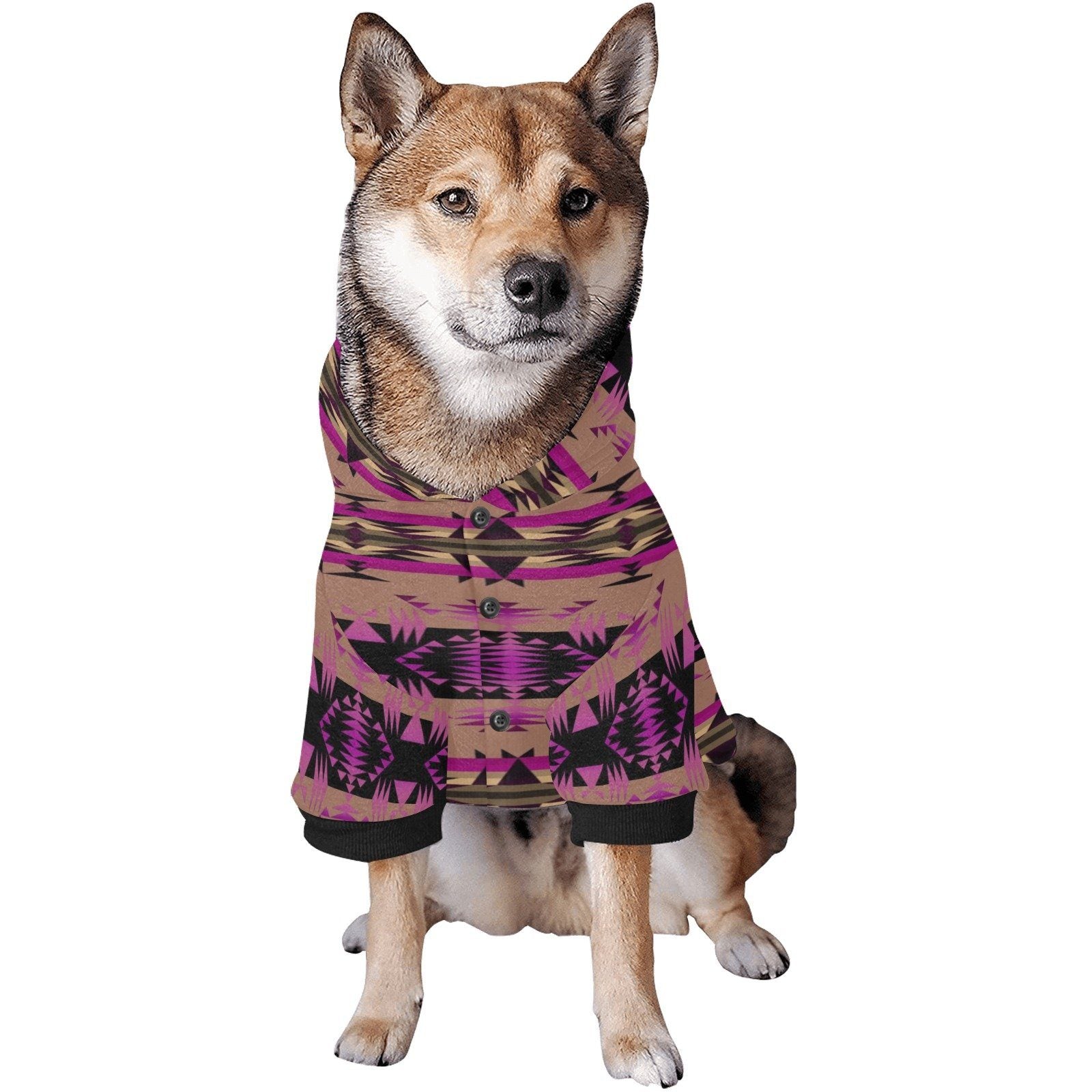 Between the Mountains Berry Pet Dog Hoodie Pet Dog Hoodie e-joyer