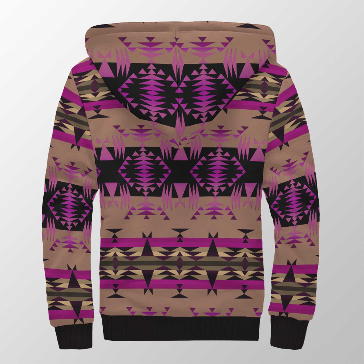 Between the Mountains Berry Sherpa Hoodie 49 Dzine