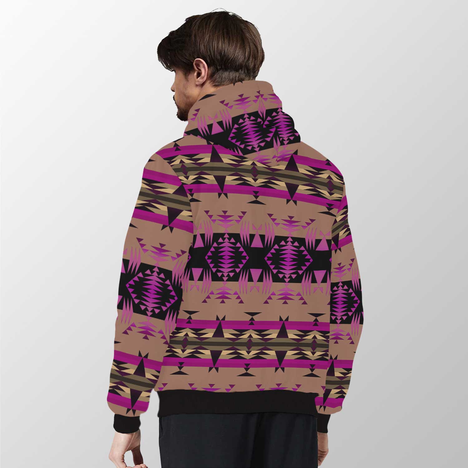 Between the Mountains Berry Sherpa Hoodie 49 Dzine