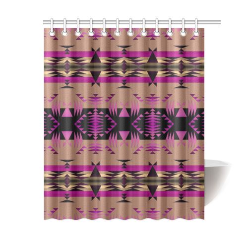Between the Mountains Berry Shower Curtain 60"x72" Shower Curtain 60"x72" e-joyer