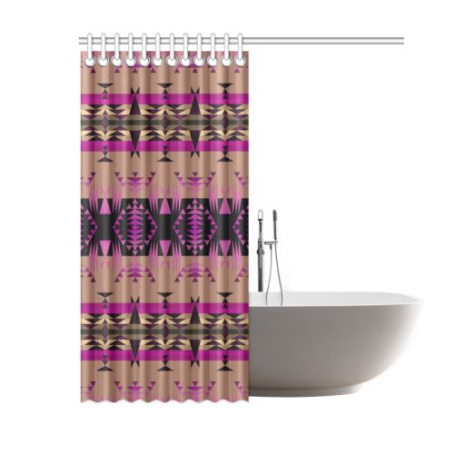 Between the Mountains Berry Shower Curtain 60"x72" Shower Curtain 60"x72" e-joyer